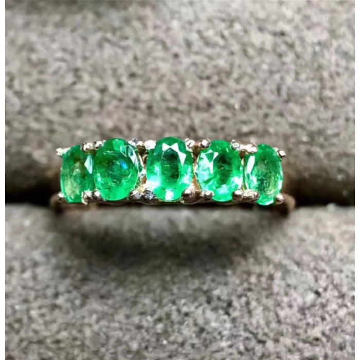 Natural Emerald Woman Ring, 925 Sterling Silver, Emerald Ring, Statement Ring, Engagement and Wedding Ring | Save 33% - Rajasthan Living 5