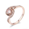 Morganite Ring, 14k Rose Gold Ring, Pink Morganite Ring, Engagement Ring, Wedding Ring, Luxury Ring, Ring/Band, Round Cut Ring | Save 33% - Rajasthan Living 12