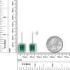 Lab Emerald Drop Earrings, 925 Sterling Silver, Emerald Drop Earrings, Emerald Silver Earrings, Luxury Earrings, Emerald Cut Stone Earrings | Save 33% - Rajasthan Living 10