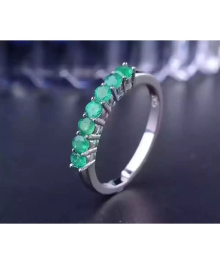 Natural Emerald Woman Ring, 925 Sterling Silver, Emerald Ring, Statement Ring, Engagement and Wedding Ring | Save 33% - Rajasthan Living