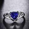 Natural Tanzanite Ring, 18k Solid White Gold Engagement Ring, Wedding Ring, Tanzanite Ring, luxury Ring, soliture Ring, Trillion cut Ring | Save 33% - Rajasthan Living 11