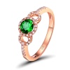 Natural Tsavorite Ring, 18k Rose Gold Ring, Tsavorite Ring, Engagement Ring, Wedding Ring, Luxury Ring, Ring/Band, Round Cut Ring | Save 33% - Rajasthan Living 10