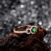 Natural Tsavorite Ring, 18k Rose Gold Ring, Tsavorite Ring, Engagement Ring, Wedding Ring, Luxury Ring, Ring/Band, Round Cut Ring | Save 33% - Rajasthan Living 14