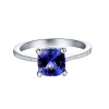 Natural Tanzanite Ring, 14k Solid White Gold Engagement Ring, Wedding Ring, Tanzanite Ring, luxury Ring, soliture Ring, Cushion cut Ring | Save 33% - Rajasthan Living 12