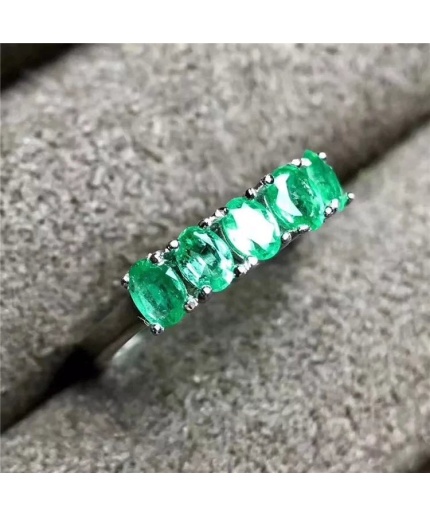 Natural Emerald Woman Ring, 925 Sterling Silver, Emerald Ring, Statement Ring, Engagement and Wedding Ring | Save 33% - Rajasthan Living 3