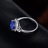 Natural Tanzanite Ring, 18k Solid White Gold Engagement Ring, Wedding Ring, Tanzanite Ring, luxury Ring, soliture Ring, Oval cut Ring | Save 33% - Rajasthan Living 15