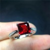 Natural Garnet Ring, 925 Sterling Sliver, Garnet Engagement Ring, Garnet Wedding Ring, luxury Ring, Ring/Band, Garnet Princess cut Ring | Save 33% - Rajasthan Living 8