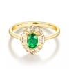 Natural Emerald Ring, 14k Solid Yellow Gold Engagement Ring, Wedding Ring, Emerald Ring, Luxury Ring, Ring/Band, Oval Cut Ring | Save 33% - Rajasthan Living 12