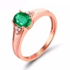 Natural Emerald Ring, 18k Solid Rose Gold Engagement Ring, Wedding Ring, Emerald Ring, Luxury Ring, Ring/Band, Oval Cut Ring | Save 33% - Rajasthan Living 11