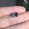 Natural Sapphire Studs Earrings, 925 Sterling Silver, Sapphire Earrings, Sapphire Silver Earrings, Luxury Earrings, Oval Cut Stone Earrings | Save 33% - Rajasthan Living 8