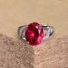 925 Sterling Silver Lab Ruby Woman Ring, Ruby Engagement Ring, Statement Ring, Engagement and Wedding Ring, Wedding Ring, Ruby Luxury Ring | Save 33% - Rajasthan Living 11