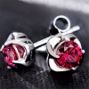 Ruby Studs Earrings, 925 Sterling Silver, Ruby Studs, Ruby Earrings, Ruby Luxury Earrings, Gift For Her, Ruby Round cut Earrings | Save 33% - Rajasthan Living 9