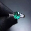 Natural Emerald & Cubic Zirconia Woman Ring, 925 Sterling Silver, Emerald Ring, Statement Ring, Engagement and Wedding Ring | Save 33% - Rajasthan Living 10