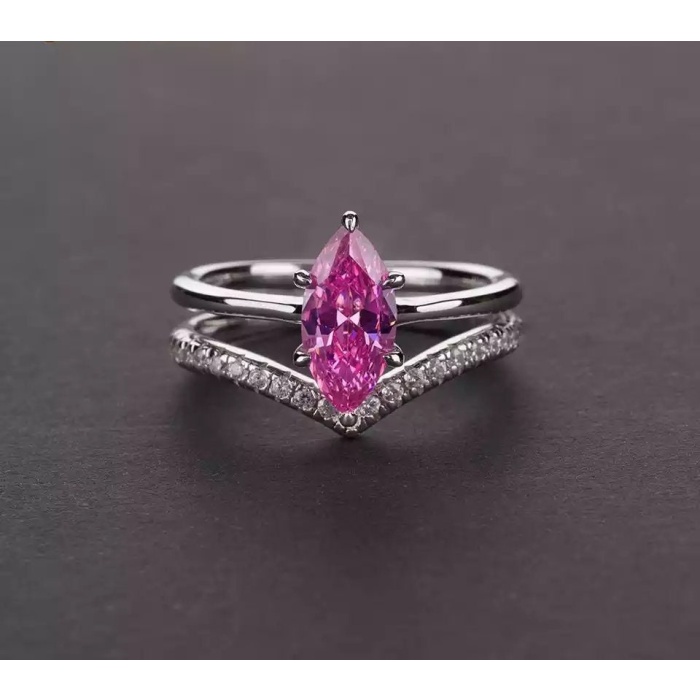 925 Sterling Silver Lab Pink Sapphire, Amethyst, Citrine, White Topaz Woman Ring, Emerald Ring, Statement Ring, Engagement and Wedding Ring | Save 33% - Rajasthan Living 5