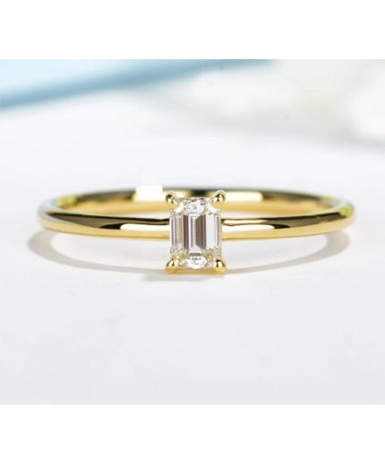 Diamond Ring, 18k Yellow Gold Diamond Ring, Engagement Ring, Wedding Ring, Luxury Ring, Ring/Band, Emerald Cut Ring | Save 33% - Rajasthan Living