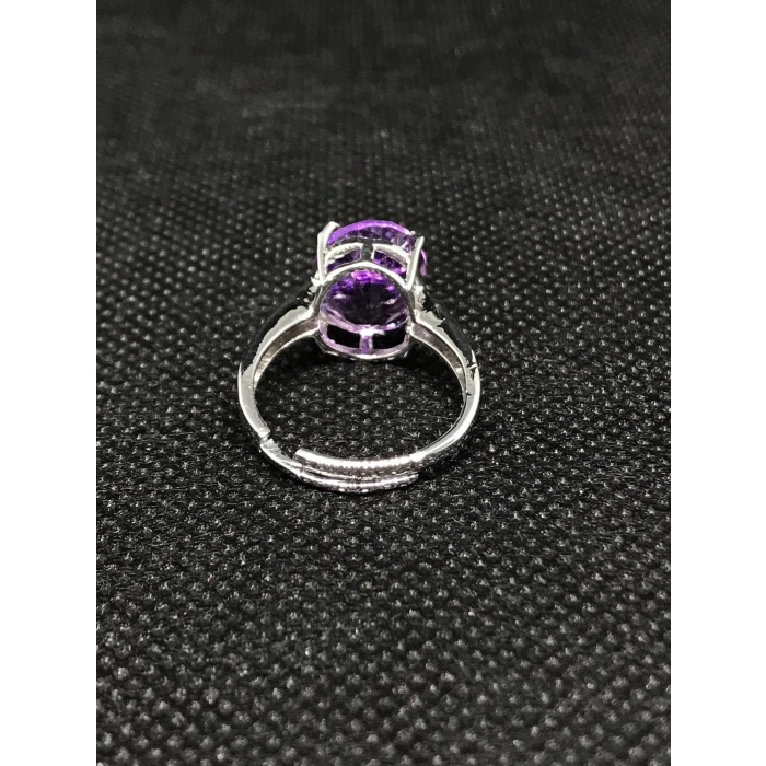 Natural Amethyst Ring, 925 Sterling Silver, Amethyst Engagement Ring, Amethyst Ring, Wedding Ring, Luxury Ring, Ring/Band, Oval Cut Ring | Save 33% - Rajasthan Living 6