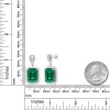 Lab Emerald Drop Earrings, 925 Sterling Silver, Emerald Drop Earrings, Emerald Silver Earrings, Luxury Earrings, Emerald Cut Stone Earrings | Save 33% - Rajasthan Living 12