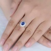 Natural Tanzanite Ring, 18k Solid White Gold Engagement Ring, Wedding Ring, Tanzanite Ring, luxury Ring, soliture Ring, Oval cut Ring | Save 33% - Rajasthan Living 12