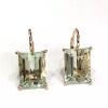 Natural Green Amethyst Drop Earrings, 925 Sterling Silver, Green Amethyst Earrings, Luxury Earrings, Green Amethyst Rectangle Earrings | Save 33% - Rajasthan Living 13