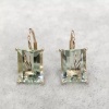 Natural Green Amethyst Drop Earrings, 925 Sterling Silver, Green Amethyst Earrings, Luxury Earrings, Green Amethyst Rectangle Earrings | Save 33% - Rajasthan Living 10