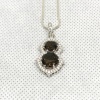 Natural Smoky Quartz Pendant, Engagement Pendent, Smoky Quartz Pendent, Woman Pendant, Pendant Necklace, Luxury Pendent, Round Stone Pendent | Save 33% - Rajasthan Living 9