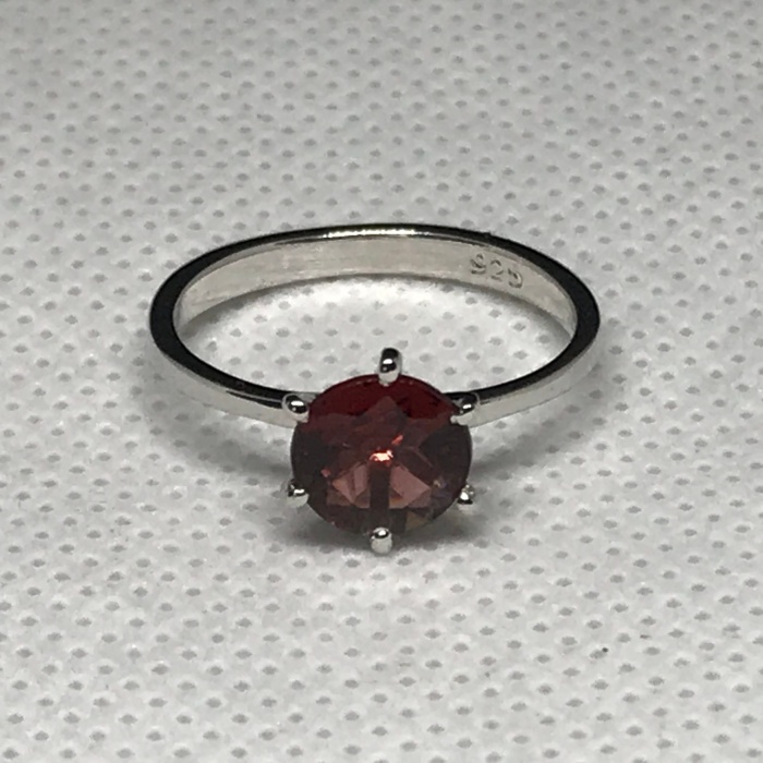 Natural Garnet Ring, 925 Sterling Sliver, Garnet Ring, Garnet Engagement Ring, Wedding Ring, luxury Ring, Ring/Band, Round cut Ring | Save 33% - Rajasthan Living 6