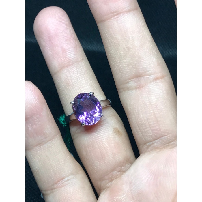 Natural Amethyst Ring, 925 Sterling Silver, Amethyst Engagement Ring, Amethyst Ring, Wedding Ring, Luxury Ring, Ring/Band, Oval Cut Ring | Save 33% - Rajasthan Living 8