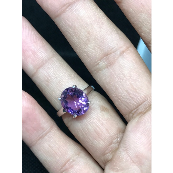 Natural Amethyst Ring, 925 Sterling Silver, Amethyst Engagement Ring, Amethyst Ring, Wedding Ring, Luxury Ring, Ring/Band, Oval Cut Ring | Save 33% - Rajasthan Living 5