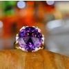 Natural Amethyst Ring, 14k Yellow Gold, Amethyst Engagement Ring, Amethyst Ring, Wedding Ring, Luxury Ring, Ring/Band, Round Cut Ring | Save 33% - Rajasthan Living 14