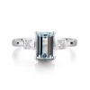 Natural Aquamarine Ring, 925 Sterling Silver, Aquamarine Ring, Engagement Ring, Wedding Ring, Luxury Ring, Ring/Band, Emerald Cut Ring | Save 33% - Rajasthan Living 9