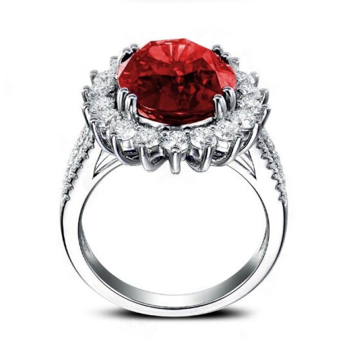 Ruby Woman Ring, Ruby Ring, 925 Sterling Silver Statement Ring, Engagement and Wedding Ring, Luxury Ring, Luxury Ring, Oval Cut Ring | Save 33% - Rajasthan Living 9