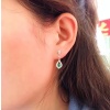 Natural Emerald Drop Earrings, 925 Sterling Silver, Emerald Drop Earrings, Emerald Silver Earrings, Luxury Earrings, Ovel Cut Stone Earrings | Save 33% - Rajasthan Living 11