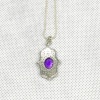 Amethyst Pendant, Engagement Pendent, Silver Amethyst Pendent, Woman Pendant, Pendant Necklace, Luxury Pendent, Oval Cut Stone Pendent | Save 33% - Rajasthan Living 11