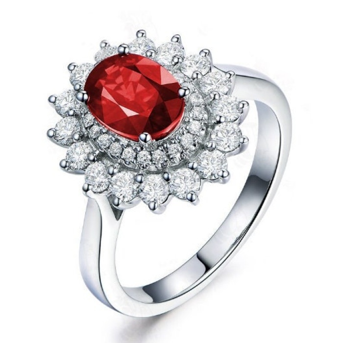 Ruby Woman Ring, Ruby Ring, 925 Sterling Silver Statement Ring, Engagement and Wedding Ring, Luxury Ring, Luxury Ring, Oval Cut Ring | Save 33% - Rajasthan Living 6