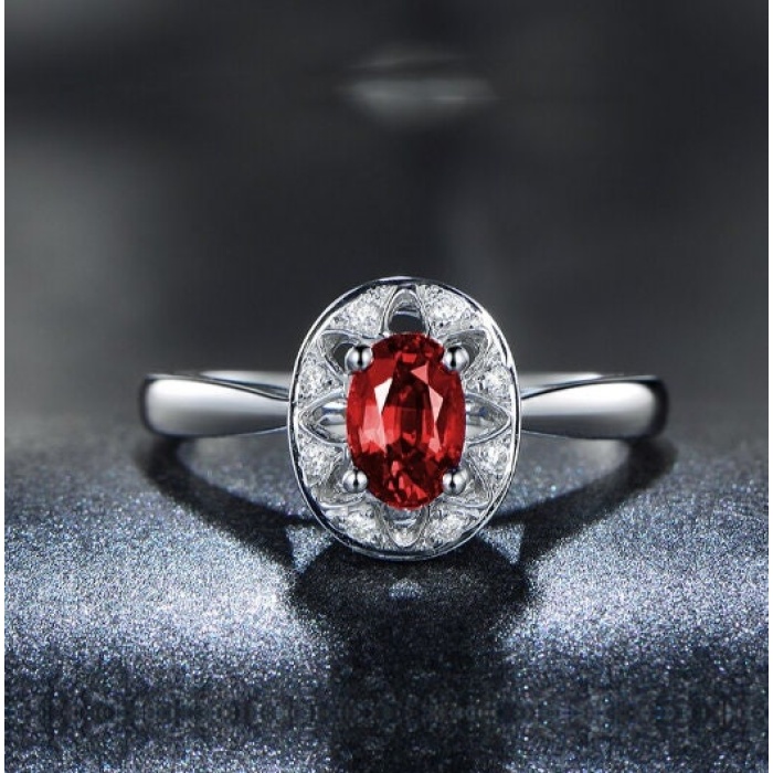 Ruby Woman Ring, Ruby Ring, 925 Sterling Silver Statement Ring, Engagement and Wedding Ring, Luxury Ring, Luxury Ring, Oval Cut Ring | Save 33% - Rajasthan Living 8