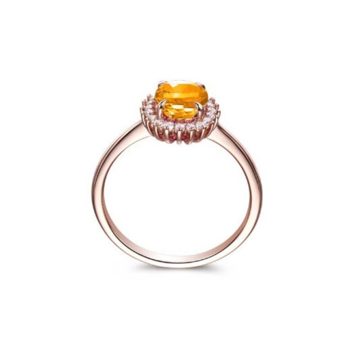 925 Sterling Silver Lab Citrine Ring, Woman Ring, Citrine Ring, Statement Ring, Engagement and Wedding Ring, Luxury Ring, Oval Cut Ring | Save 33% - Rajasthan Living 9