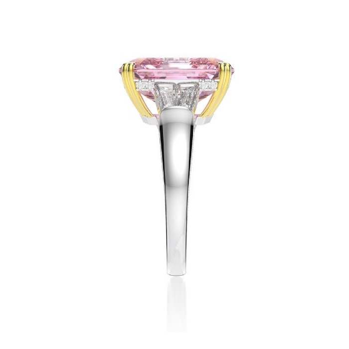 Pink Sapphire Ring, Moissanite Ring, 925 Sterling Silver Woman Ring,Statement Ring,Engagement and Wedding Ring,Luxury Ring, Asscher Cut Ring | Save 33% - Rajasthan Living 7