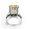 925 Sterling Silver Lab Citrine Ring, Woman Ring, Citrine Ring, Statement Ring, Engagement and Wedding Ring, Luxury Ring, Radiant Cut Ring | Save 33% - Rajasthan Living 13