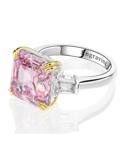 Pink Sapphire Ring, Citrine Ring, 925 Sterling Silver Woman Ring, Statement Ring, Engagement and Wedding Ring, Luxury Ring,Asscher Cut Ring | Save 33% - Rajasthan Living