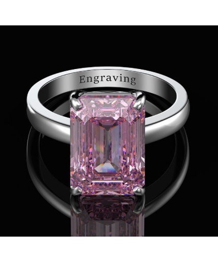 Pink Sapphire Ring, Citrine Ring, 925 Sterling Silver Woman Ring,Statement Ring,Engagement and Wedding Ring,Luxury Ring, Emerald Cut Ring | Save 33% - Rajasthan Living