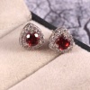 Natural Garnet Studs Earrings, Garnet Earrings, 925 Silver Earrings, Victorian Earrings, Bridesmaid Gift, Engagement Studs, Round Cut Studs | Save 33% - Rajasthan Living 9