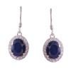 Natural Blue Sapphire Drop Earrings, 925 Sterling Silver Sapphire Earrings, Sapphire Silver Earrings, Luxury Earrings, Oval Cut Earrings | Save 33% - Rajasthan Living 10