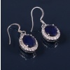 Natural Blue Sapphire Drop Earrings, 925 Sterling Silver Sapphire Earrings, Sapphire Silver Earrings, Luxury Earrings, Oval Cut Earrings | Save 33% - Rajasthan Living 8