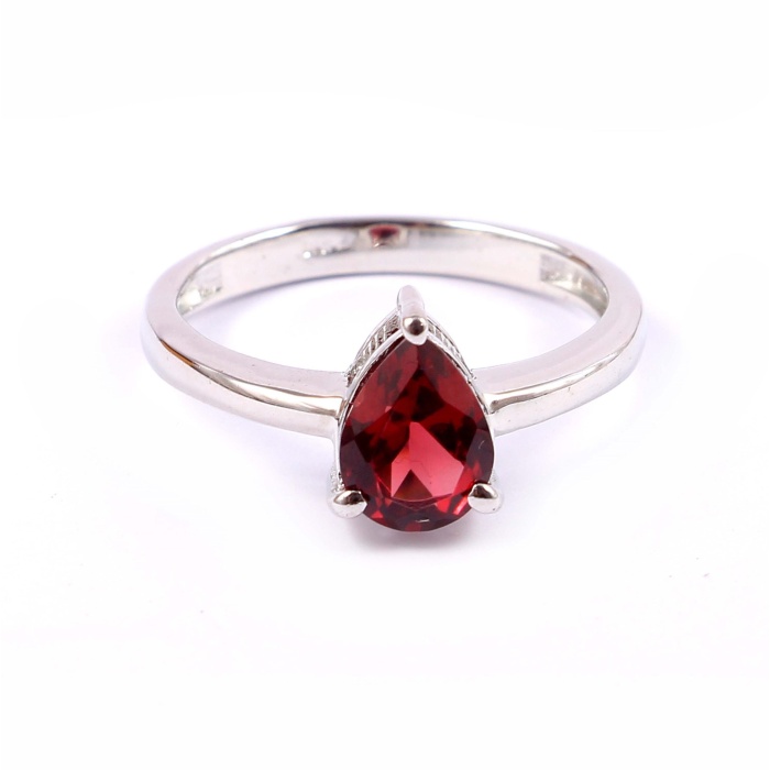 Natural Garnet Ring, 925 Sterling Sliver, Garnet Ring, Garnet Engagement Ring, Wedding Ring, luxury Ring, Ring/Band, Pear cut Ring | Save 33% - Rajasthan Living 6