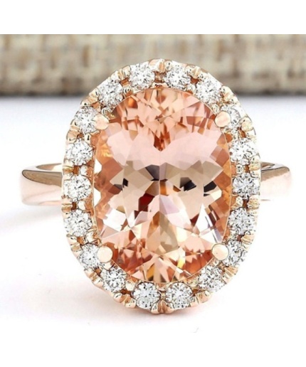 Morganite Woman Ring, Morganite Ring, 925 Sterling Silver Statement Ring, Engagement and Wedding Ring, Luxury Ring, Oval Cut Ring | Save 33% - Rajasthan Living 3