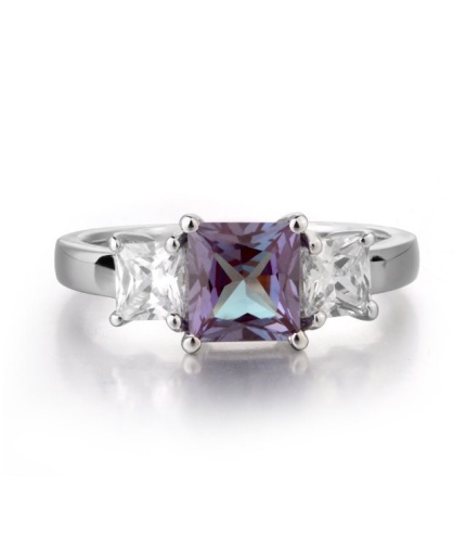 Alexandrite Ring, Woman Ring, 925 Sterling Silver Alexandrite Ring, Statement Ring, Engagement and Wedding Ring, Princess Cut Ring | Save 33% - Rajasthan Living