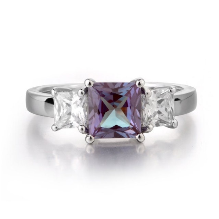 Alexandrite Ring, Woman Ring, 925 Sterling Silver Alexandrite Ring, Statement Ring, Engagement and Wedding Ring, Princess Cut Ring | Save 33% - Rajasthan Living 5