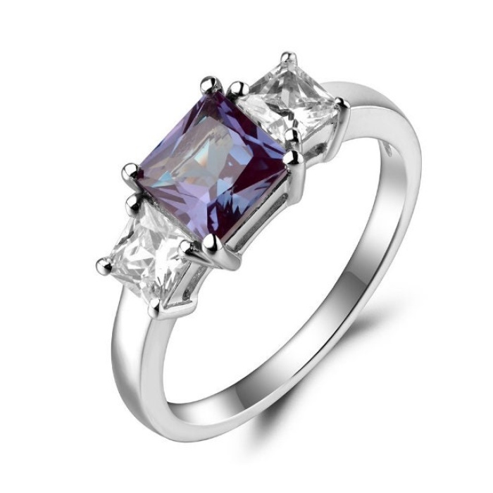 Alexandrite Ring, Woman Ring, 925 Sterling Silver Alexandrite Ring, Statement Ring, Engagement and Wedding Ring, Princess Cut Ring | Save 33% - Rajasthan Living 6