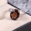 Natural Smoky Quartz Ring, 925 Sterling Silver, Smoky Quartz Engagement Ring, Wedding Ring, Luxury Ring, Ring/Band, Oval Cut Ring | Save 33% - Rajasthan Living 9