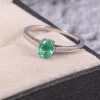 Natural Emerald Woman Ring, 925 Sterling Silver, Emerald Ring,  Emerald Statement Ring, Emerald Engagement and Wedding Ring, Oval Cut Ring | Save 33% - Rajasthan Living 9